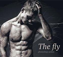 极品PS动作－蛛丝裂迹：Fly Photoshop Action